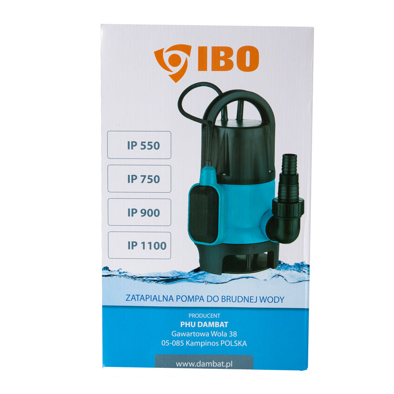 Pompa apa murdara IBO Dambat IP 550, 550W, 175 l/min, submersibila