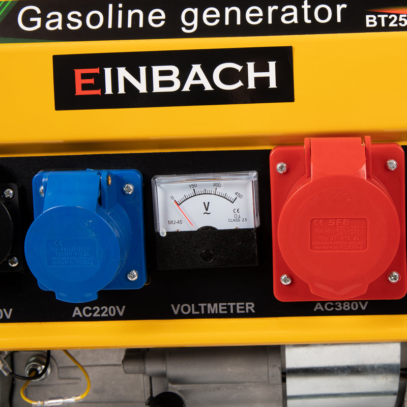 Generator curent Einbach G-Power, 2800W, 220V/380V, 7.5CP, 4 timpi