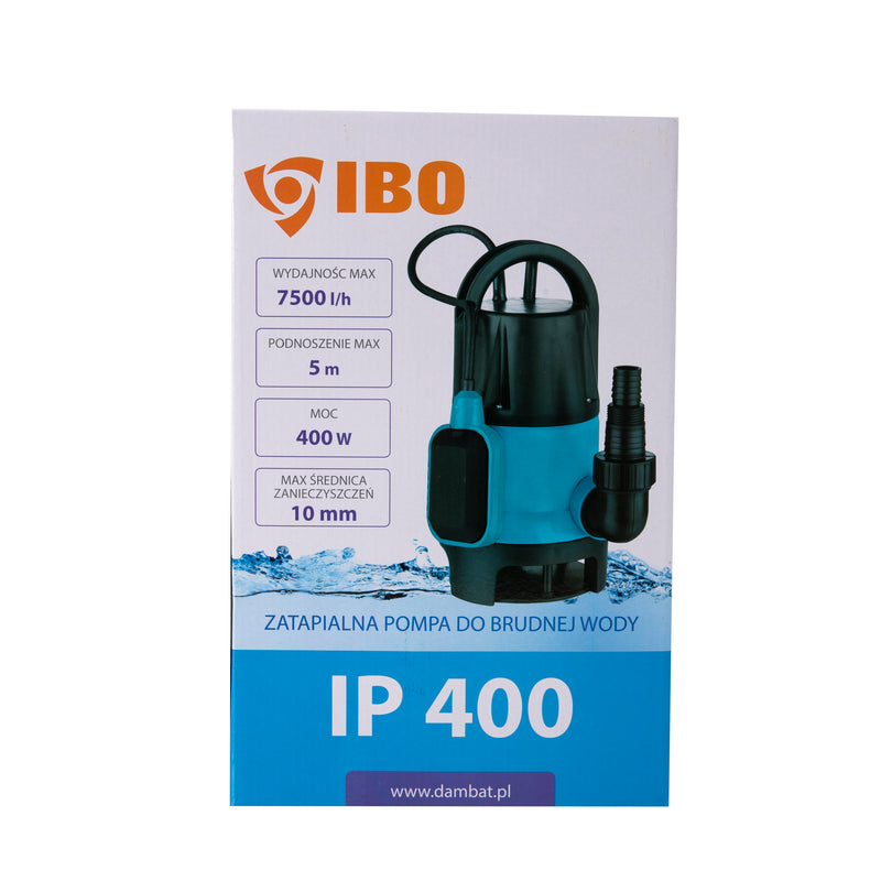 Pompa apa murdara IBO Dambat IP 400, 400W, 125 l/min, submersibila