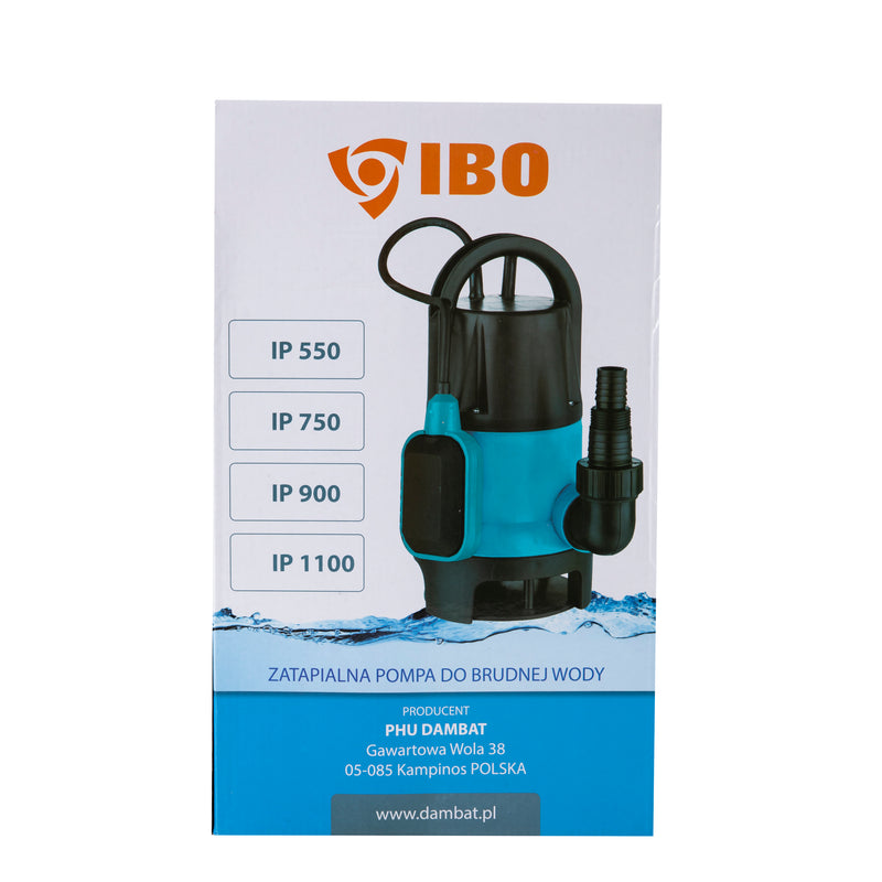 Pompa apa murdara IBO Dambat IP 1100, 1100W, 250 l/min, submersibila