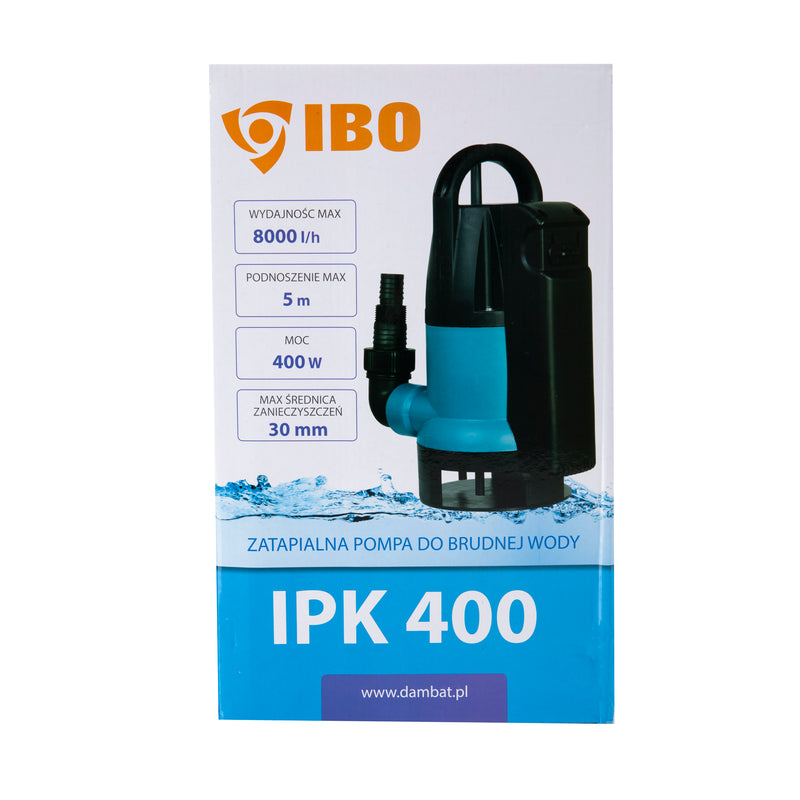 Pompa apa murdara IBO Dambat IPK 400, 400W, 125 l/min, submersibila