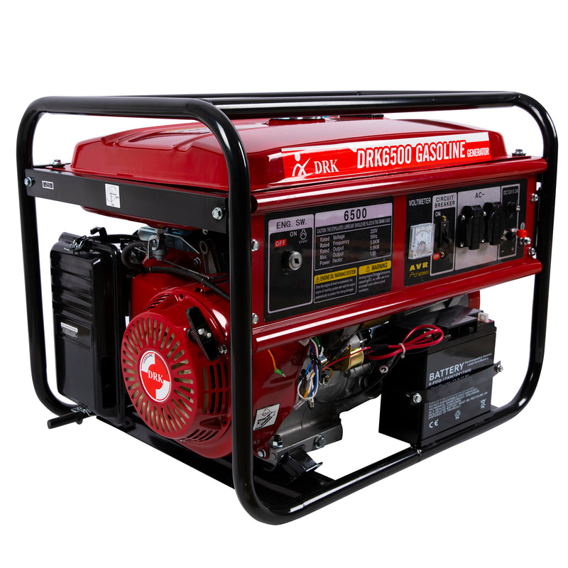 Generator curent DRK 6500, 5500W, 220V, 7.5CP, stabilizator de tensiune (AVR)
