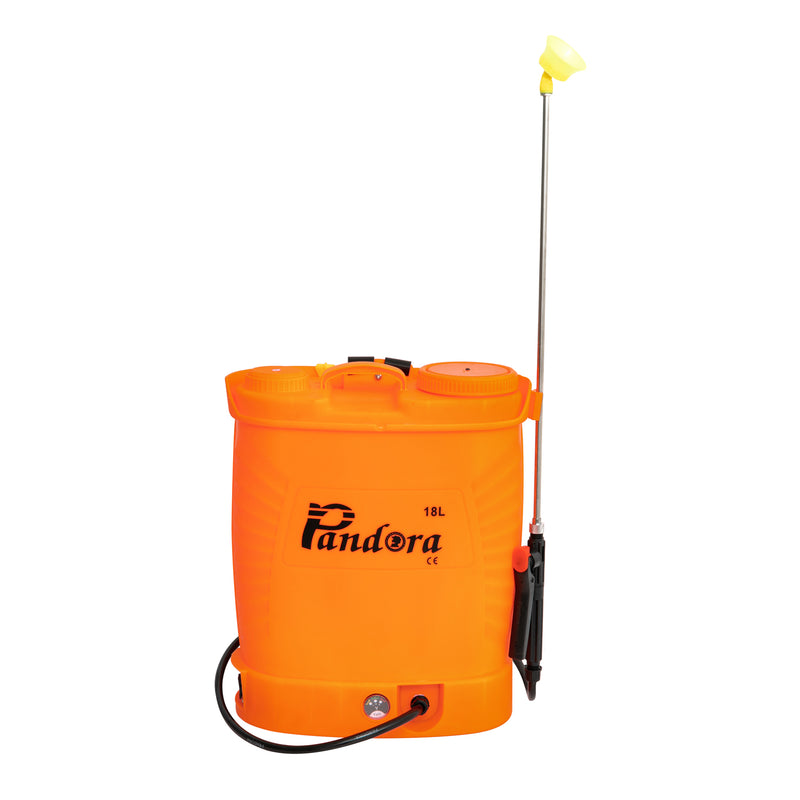 Pompa de stropit cu acumulator Pandora 18L cu regulator presiune, 5.5 Bar, 3 duze incluse, Vermorel