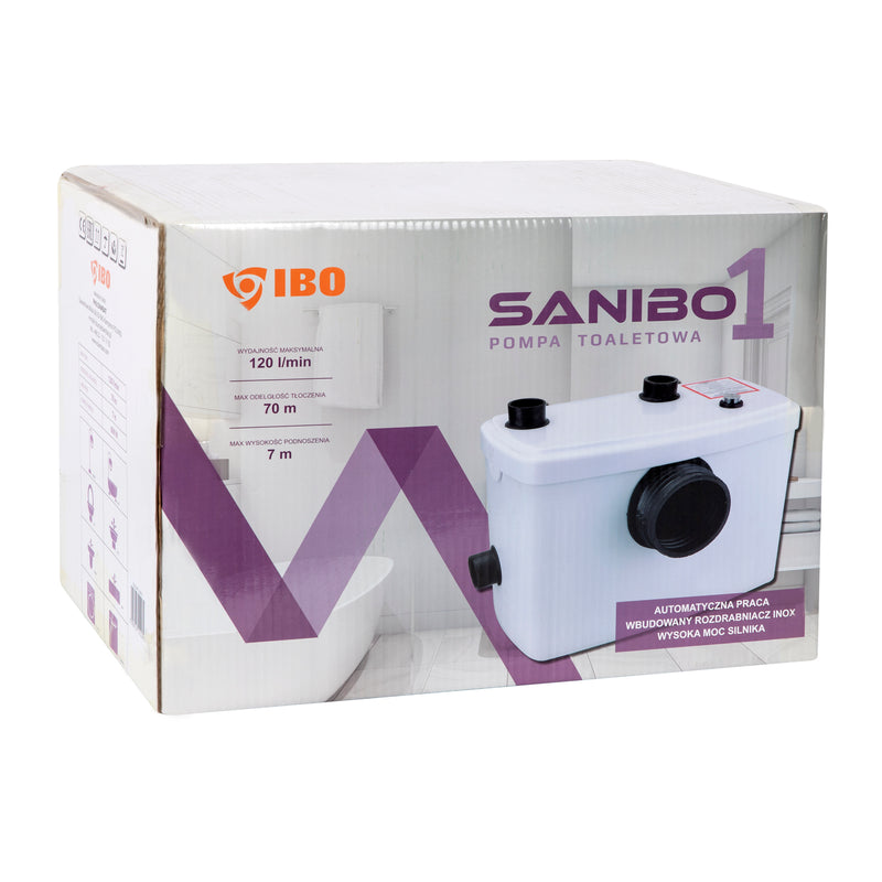 Pompa cu tocator WC IBO Dambat Sanibo1, 600W, 120 l/min