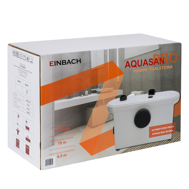 Pompa cu tocator WC Einbach AquaSan PRO, 600W, 140 l/min
