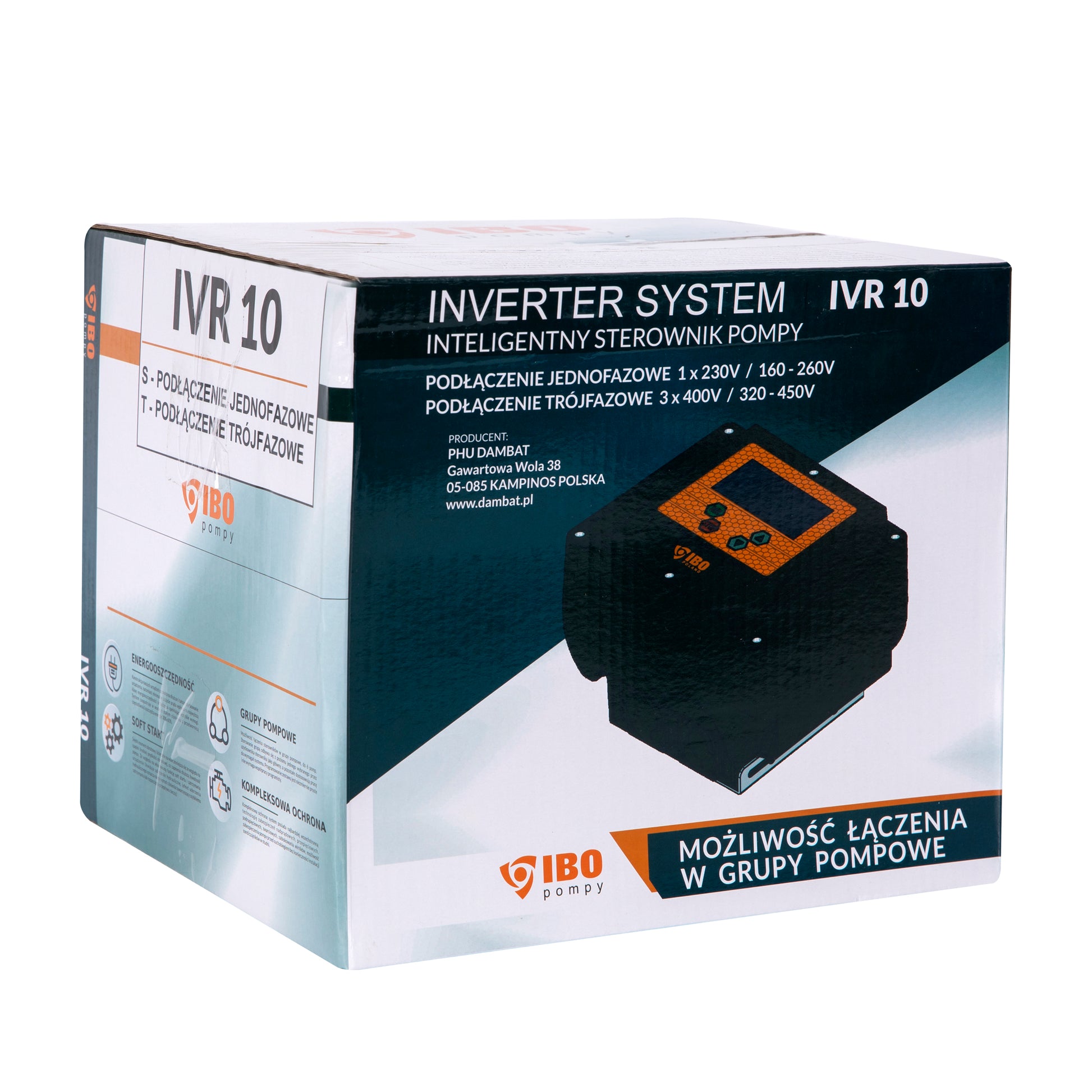 Panou comanda pompa, IBO Dambat IVR-10-030T (0,37-2,2kW, 400V/7A) Inverter pentru pompe