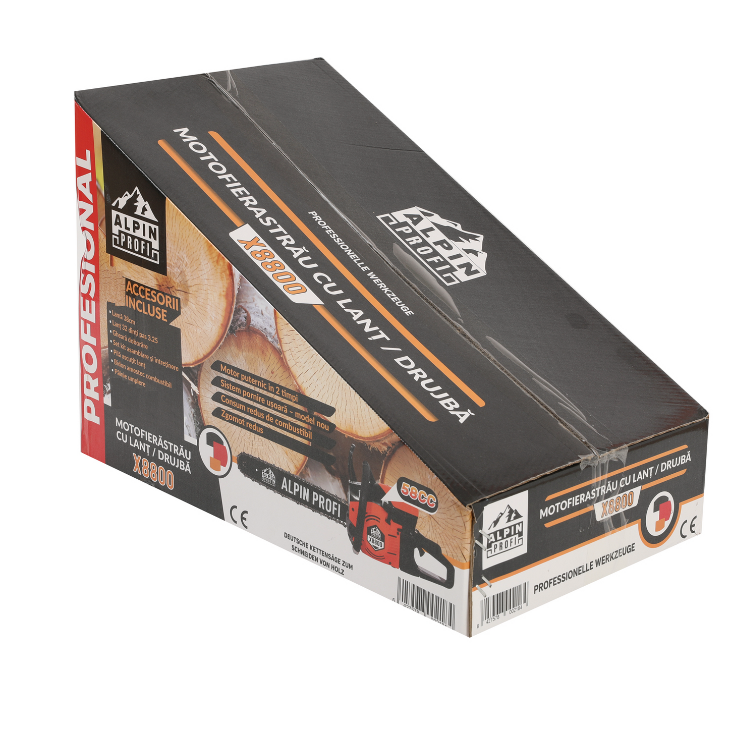 Drujba AP X8800, 6CP, 58CC, 10.000Rpm, Accesorii incluse ( PRODUS RESIGILAT )