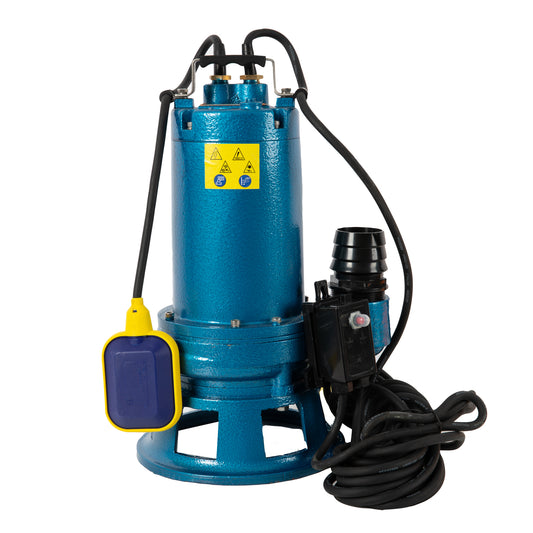 Pompa apa murdara cu tocator Omnigena WQ 10-10-0,75, 0.75KW, debit 250l/min, H refulare 12m, submersibila