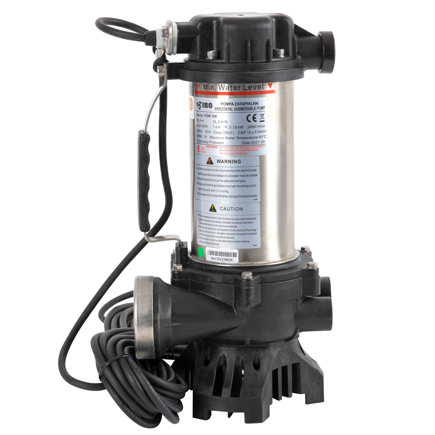 Pompa piscina IBO Dambat FON 150, 0.15kW, 13200l/ora, refulare 5m