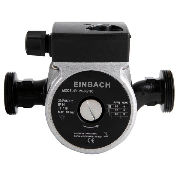 Pompa recirculare centrala Einbach EH 25-60/180, 55l/min, putere 93W