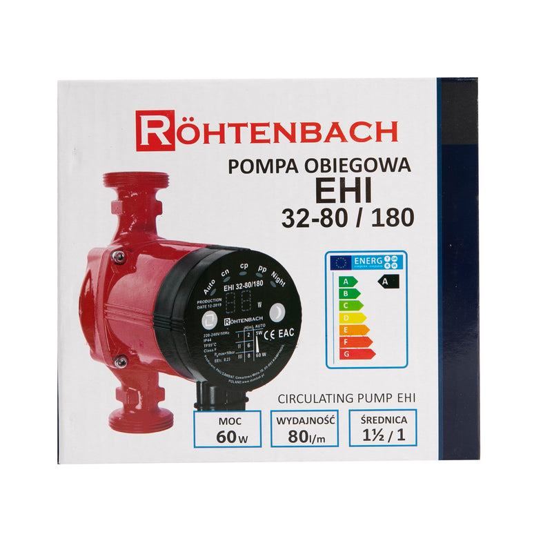 Pompa recirculare centrala Rohtenbach EHI 32-80/180, putere 60W