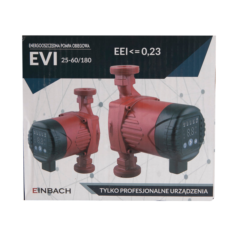 Pompa recirculare centrala Einbach EVI 25-60/180, debit 55l/min, putere 45W