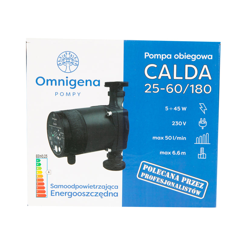 Pompa recirculare centrala Omnigena CALDA 25-60/180, debit 50l/min, putere 30W