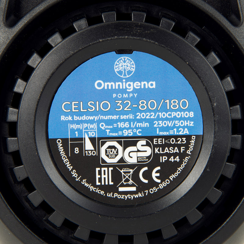 Pompa recirculare centrala Omnigena CELSIO 32-80/180, debit 166l/min, putere 130W