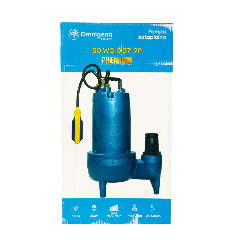 Pompa apa murdara Omnigena WQ 0.37-2P, 0.37kW, debit 400l/min, H refulare 7.5m, submersibila