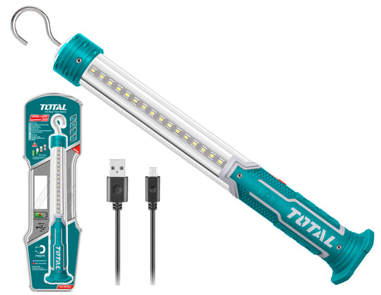 Lampa portabila cu LED Total TWL3606LI, 3.7V, 350 lumeni, cu baterie reincarcabila