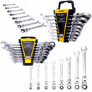 Set de chei combinate cu clicket, 8 piese, Kraft&Dele KD11302, 8-22MM - Imagine alternativa