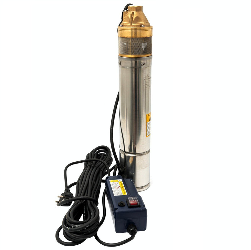 Kit Hidrofor electronic cu pompa submersibila Alpin Profi 4SKM-100, 0.75 Kw, refulare 70m si Presostat electronic automat LPC-2