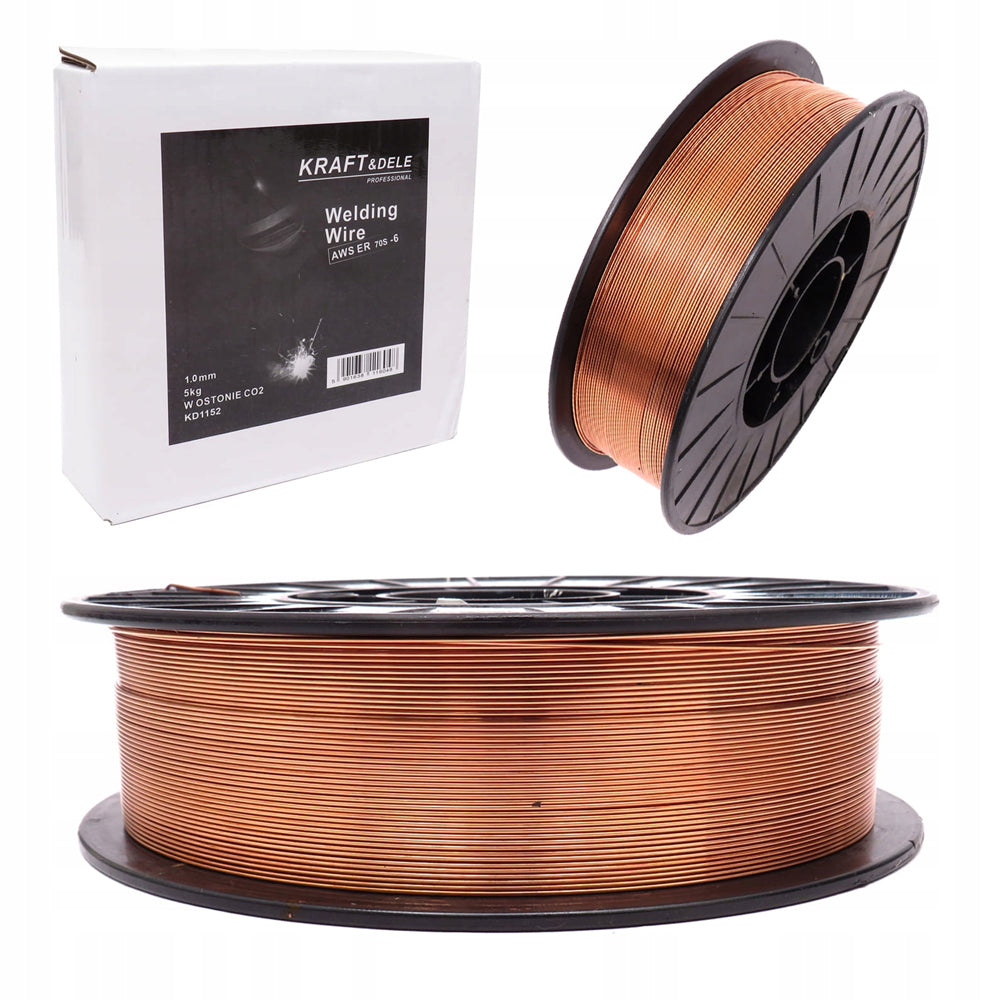 Sarma sudura placata cu cupru Kraft&Dele KD1152, 1mm, 5kg