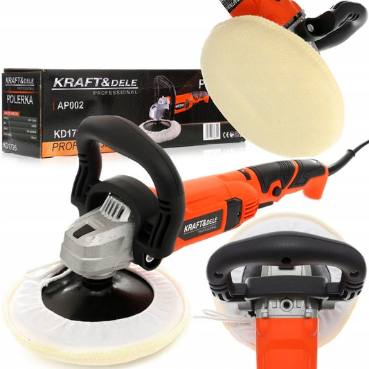 Masina de lustruit si polisat Kraft&Dele KD1726, 2600 W, 180 mm, turatie reglabila