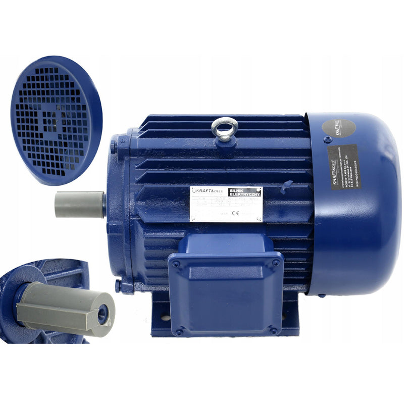 Motor electric trifazat Kraft&Dele KD1814, 2.2KW, 2840RPM, carcasa fonta