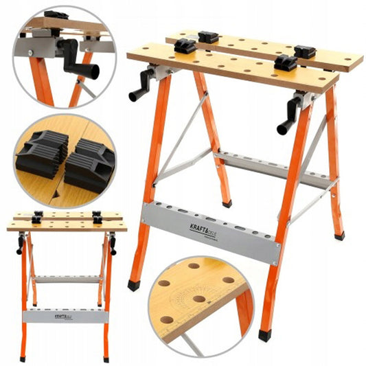 Banc de lucru Kraft&Dele KD516, constructie pliabila, 56x78x62cm