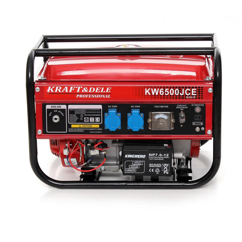 Generator curent Kraft&Dele KD115, 230V, 6.5CP, 4 timpi, pornire la cheie (PRODUS RESIGILAT)