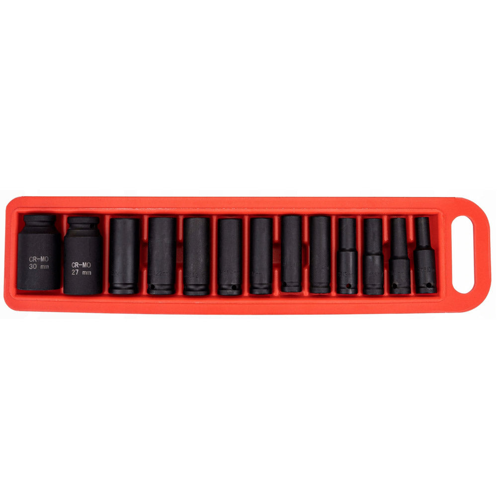 Set 13 prize cu impact Kraft&Dele KD10521, 1/2", 10-30mm, valiza transport inclusa