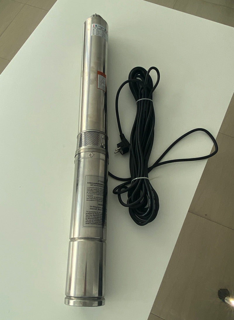 Kit hidrofor electronic cu pompa submersibila Zinith Italiy 3STM122, 1.25 Kw, refulare 140m, Presostat automat LPC-4