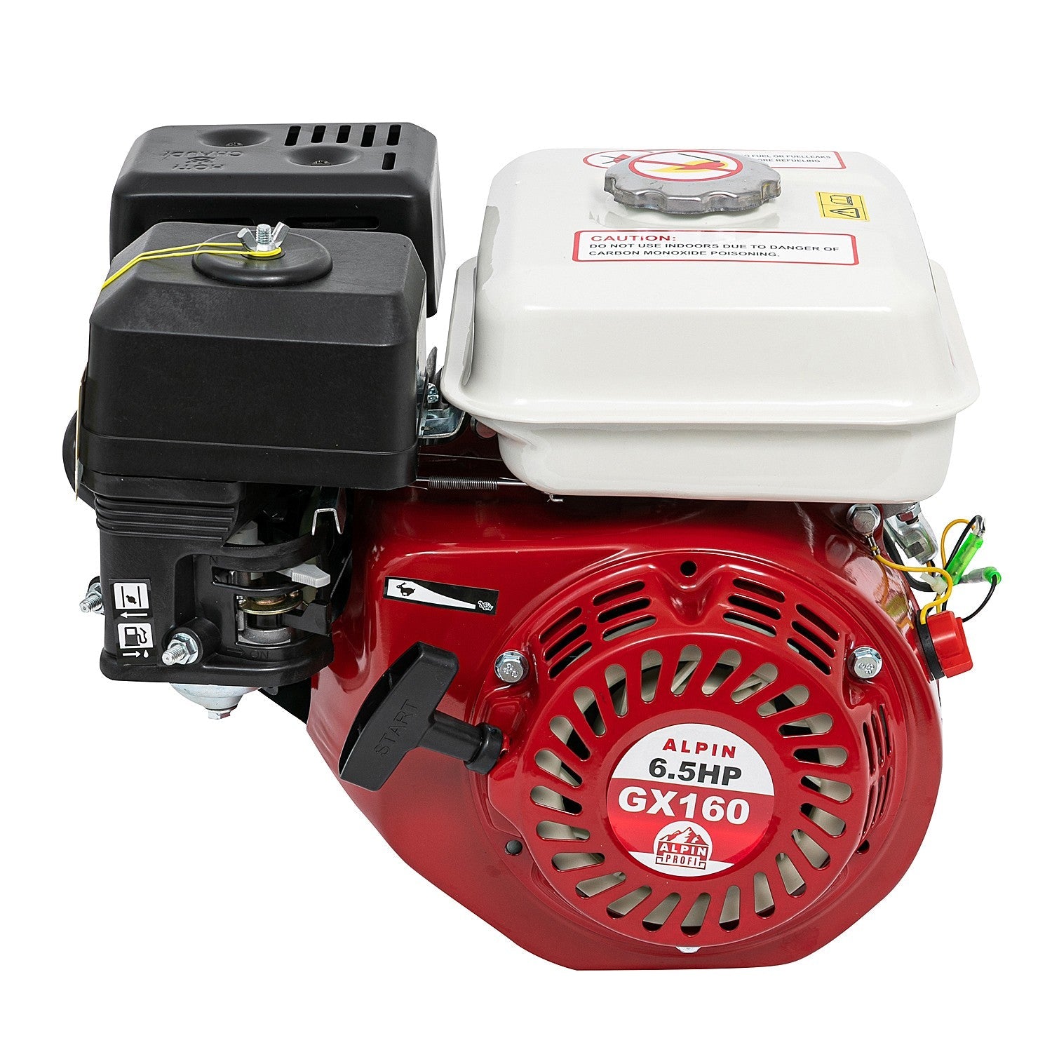 Motor motocultor / uz general Alpin Profi GX160 (168F), 6.5CP, 4 timpi, ax cilindric 20mm