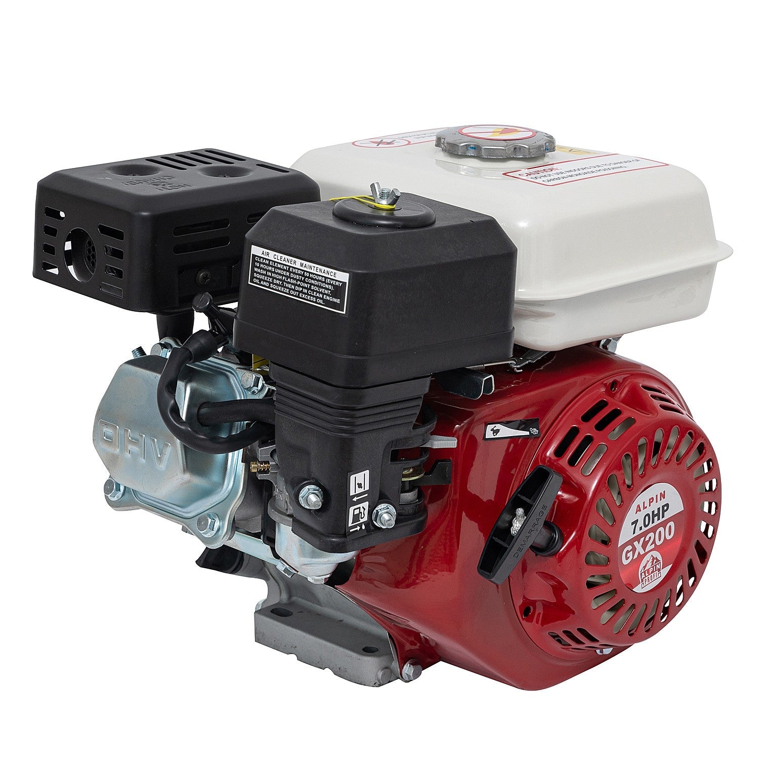 Motor motocultor / uz general Alpin Profi GX160 (168F), 6.5CP, 4 timpi, ax cilindric 20mm