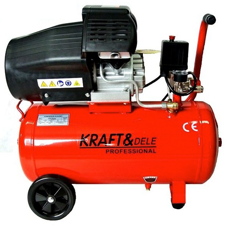 Compresor aer Kraft&Dele KD1471, 50L, 230V, 2200W, 8Bar, 440L/min, profesional