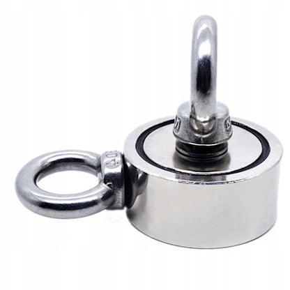 Set magnet neodim Kraft&Dele KD10416, 240kg, cu carabiniera, franghie si manusi