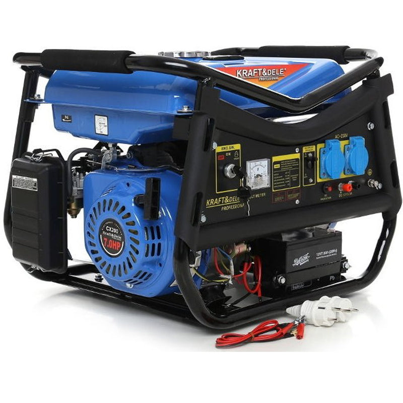 Generator curent Kraft&Dele KD143, 230V, 7CP, 4 timpi, pornire la cheie