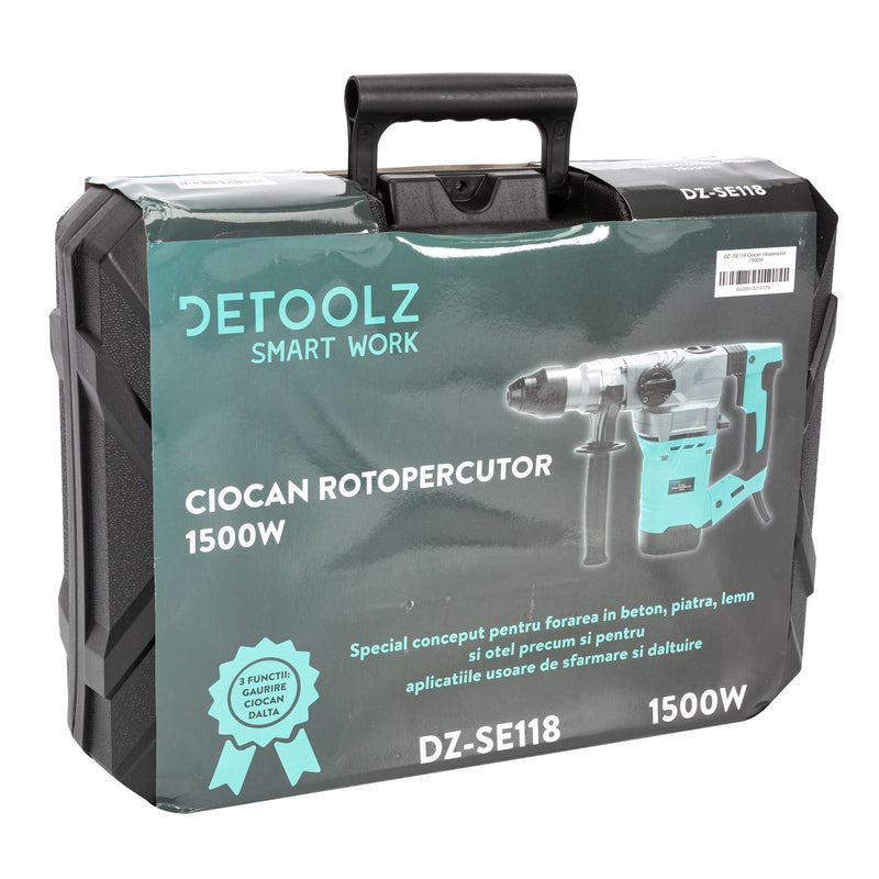 Ciocan rotopercutor Detoolz DZ-SE118, 1500W, 800RPM, 4000 BPM