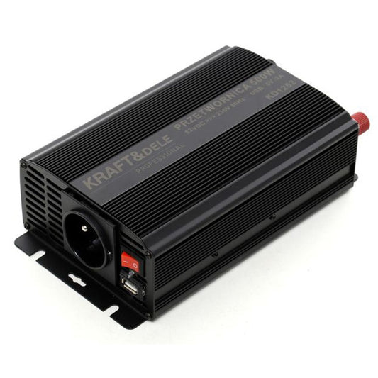 Convertor pentru curent auto Kraft&Dele KD1252, 12V, 220V