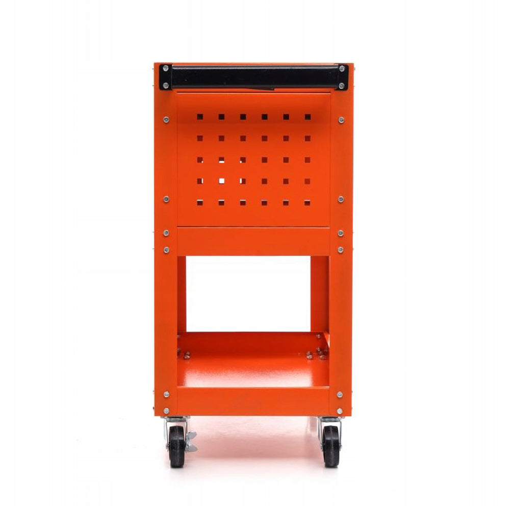 Stativ de scule de atelier cu roti Kraft&Dele KD366, 2 rafturi si sertar cu cheie