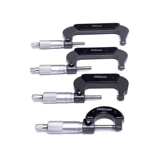 Set 4 Micrometre pentru masurarea dimensiunilor Kraft&Dele KD10443, 0-100mm