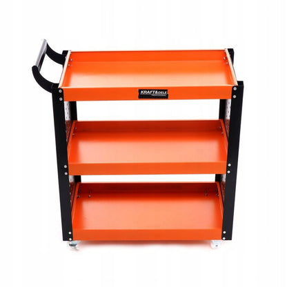 Carucior de atelier cu roti Kraft&Dele KD365, 3 rafturi