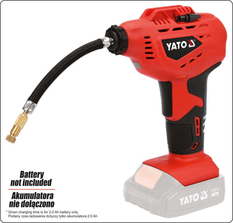 Accesoriu compresor de umflat Yato YT-82895, fara acumulatori si incarcator