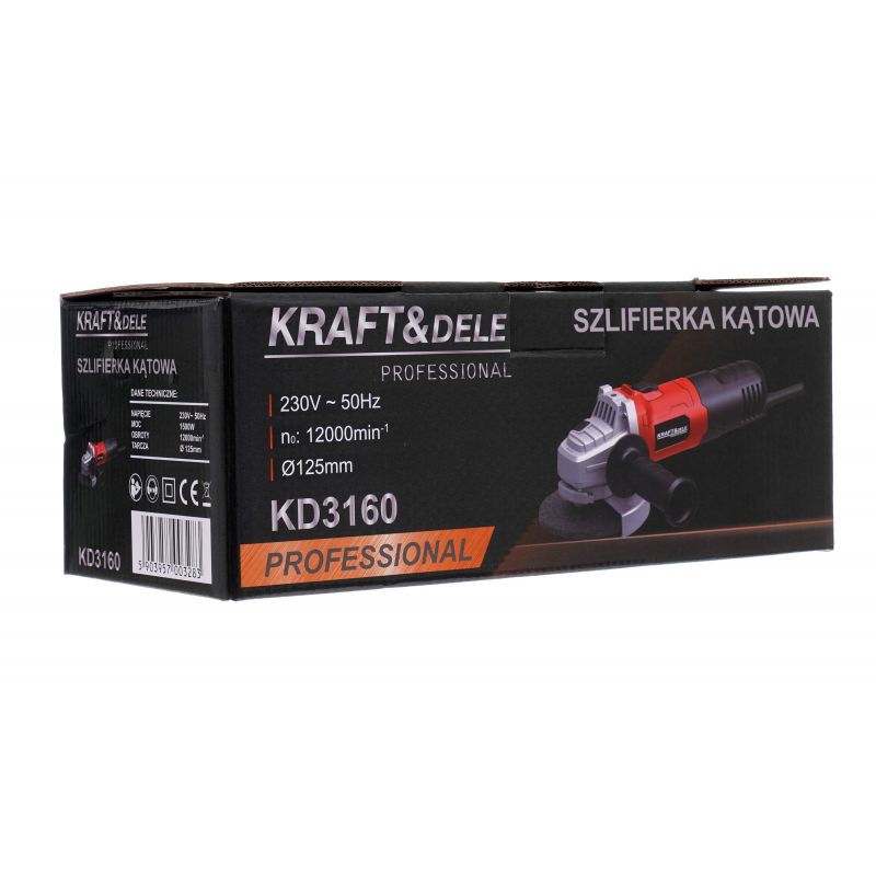 Polizor unghiular / flex Kraft&Dele KD3160, 1500W, 12000 RPM, disc 125mm