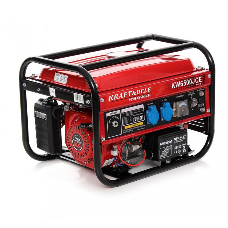 Generator curent Kraft&Dele KD115, 230V, 6.5CP, 4 timpi, pornire la cheie (PRODUS RESIGILAT)