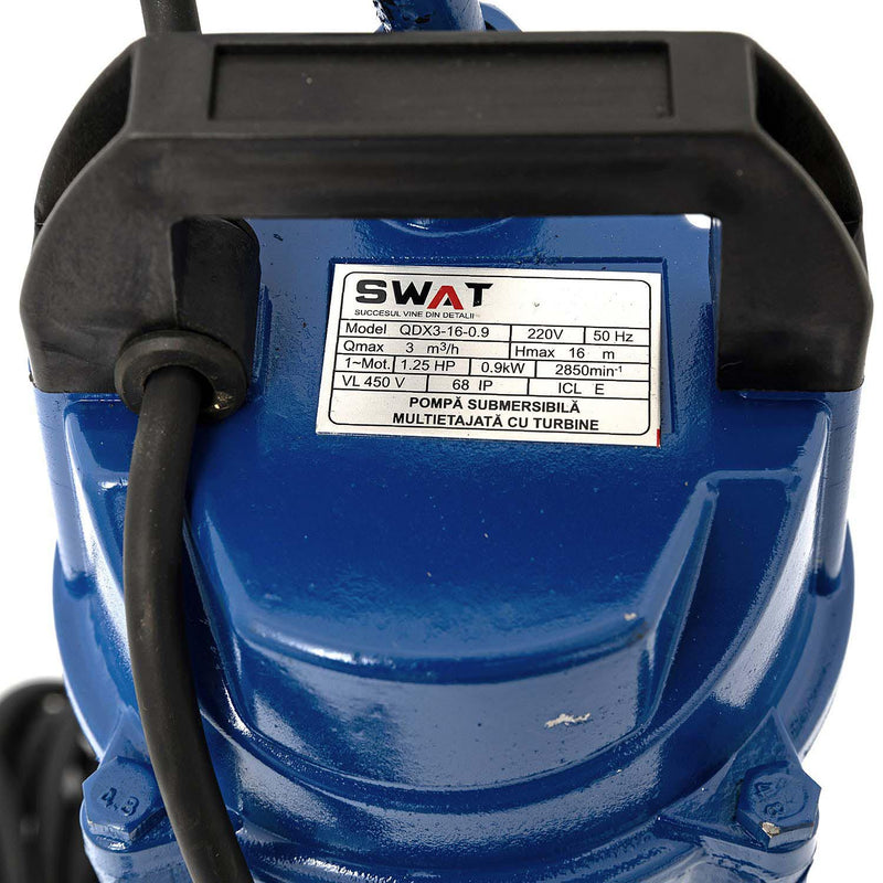 Pompa submersibila Swat QDX3-16, 900W, 16m, 3m3/h, 1Tol