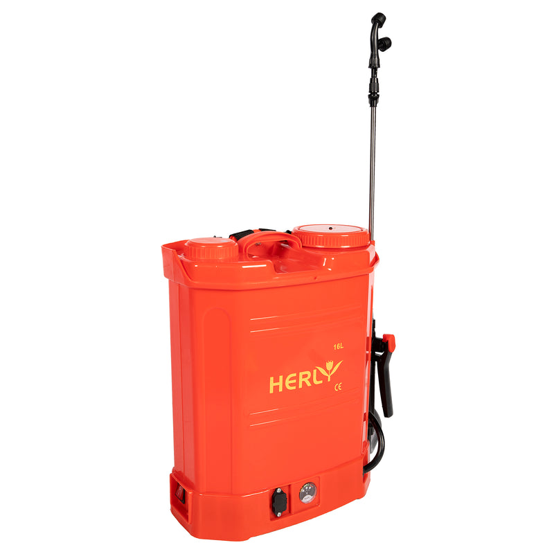 Pompa de stropit cu acumulator Micul Fermier (HERLY) , 16 L, 3 duze incluse, Vermorel