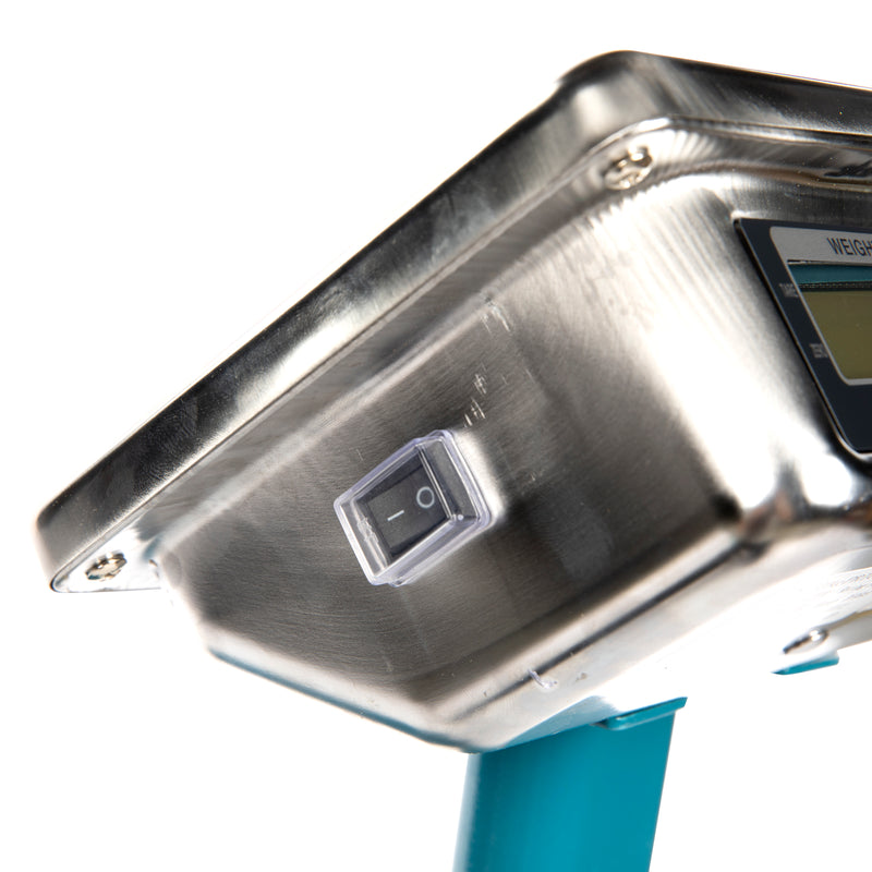 Cantar electronic comercial Micul Fermier GF-1470, 300KG, cu brat rabatabil si afisaj dublu