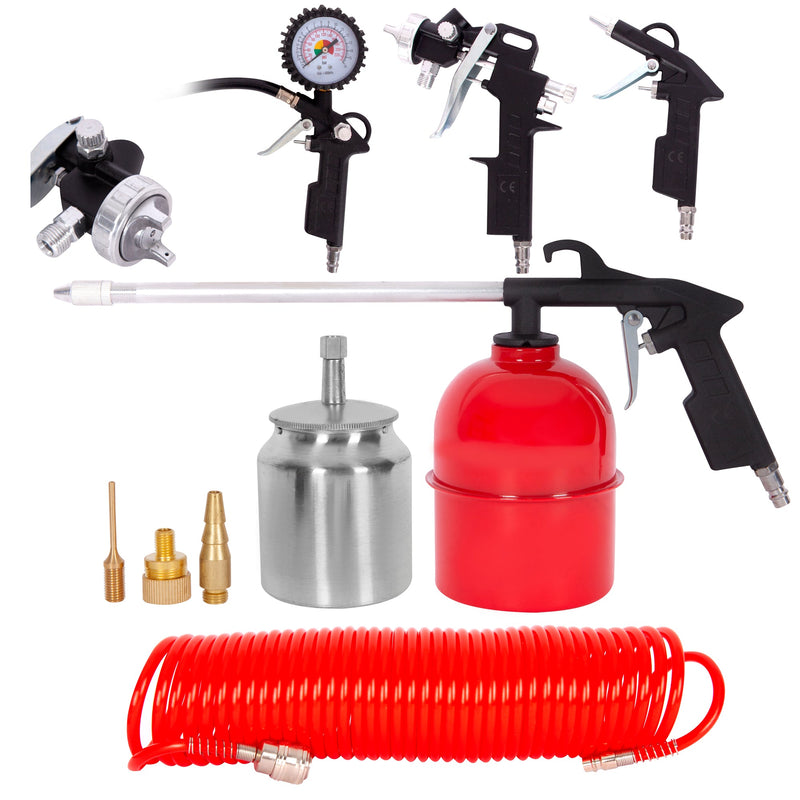 Kit Compresor aer Yamato XCP-100U, 100L, 3.2Cp, 2800W + Set 8 accesorii compresor