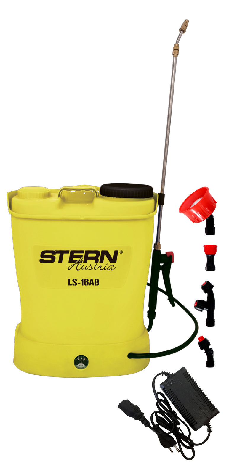 Pompa de stropit cu acumulator Stern LS-16AB, 16 litri, 0,15-0,4 Mpa, galbena
