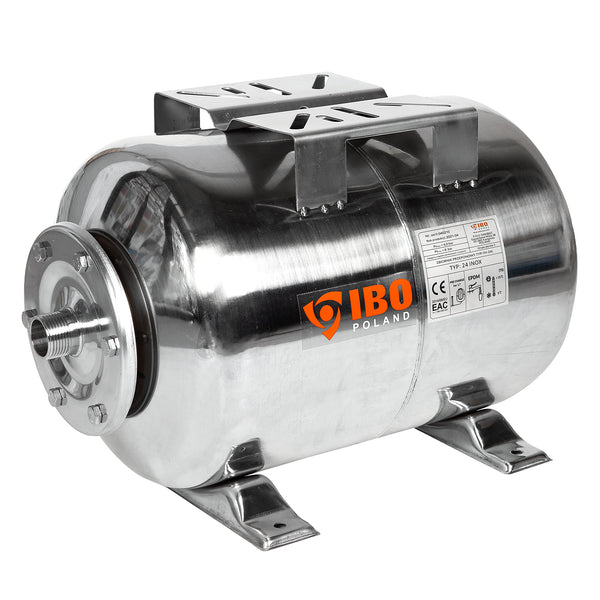 Vas expansiune hidrofor 24 litri din Inox, IBO Dambat, Rezervor tip butelie cu Membrana Inclusa