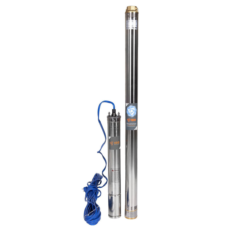 Kit hidrofor 100L vertical/orizontal cu Pompa submersibila IBO Dambat 3STM24, 1.1 kW, 100l/min, refulare 93m, cablu 20m, rezistenta sporita la nisip