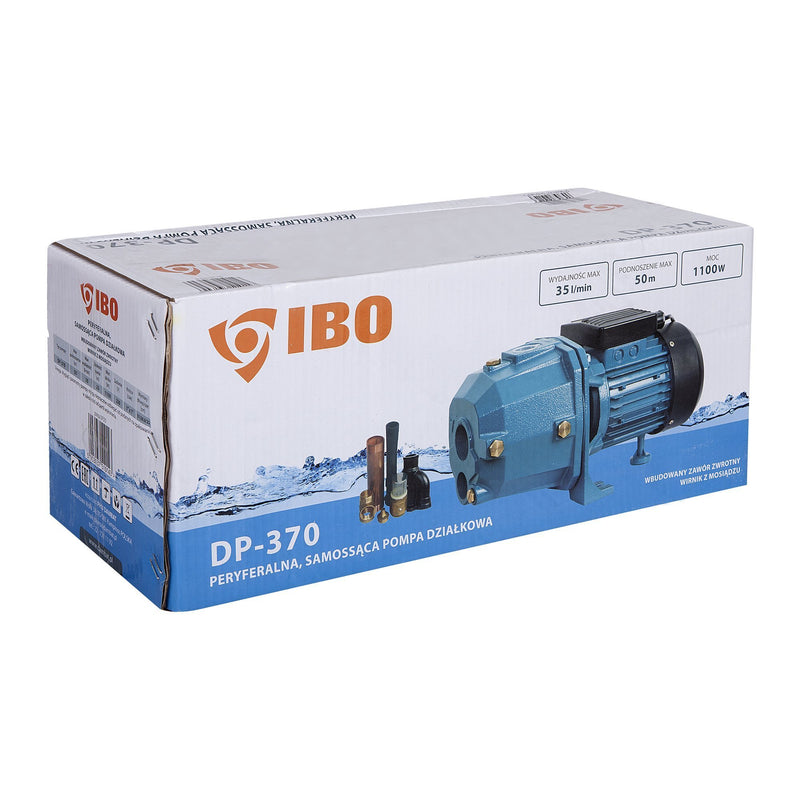 Kit hidrofor cu ejector 100L IBO Dambat DP370, 1.1kW, debit 35l/min, H refulare 50m, racord 1 tol
